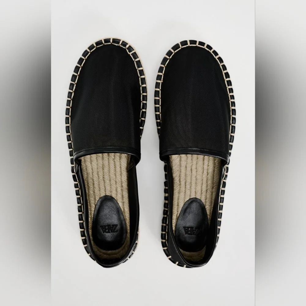 Zara Mesh Espadrilles NWT